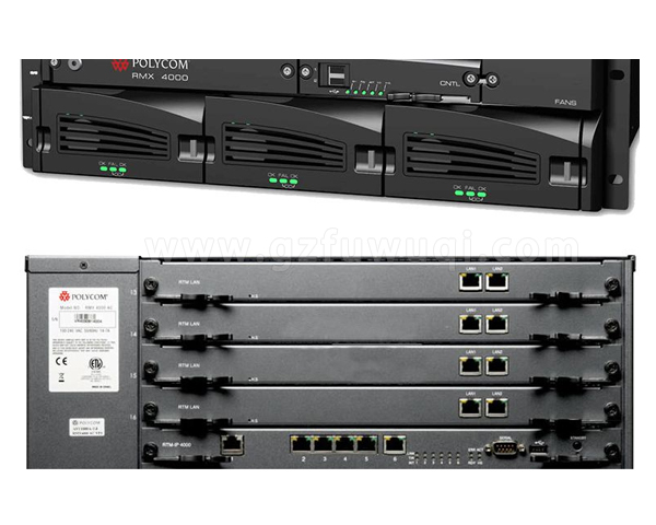 宝利通MCU多点控制服务器 RMX4000会议平台 20路用户许可